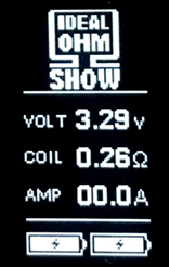 Screenshot of Ideal Ohm Show Firmware
