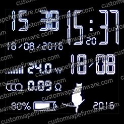 Screenshot of Robo Clock Firmware