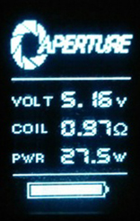 Screenshot of Aperture Science Logo Firmware