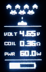 Screenshot of Space Invaders Firmware
