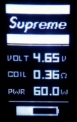 Screenshot of Supreme Firmware
