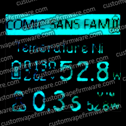 Screenshot of Comic Dong Sans Firmware