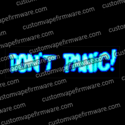 Screenshot of Don't Panic Firmware