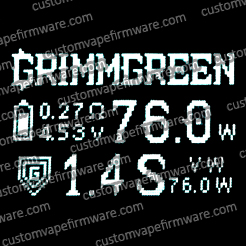 Screenshot of Grimmgreen Firmware