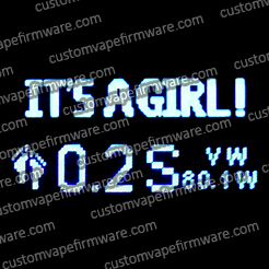 Screenshot of It's a Girl! Firmware