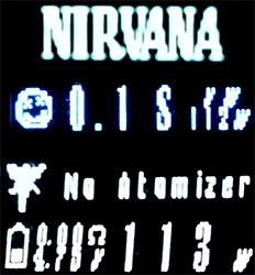 Screenshot of Nirvana Firmware