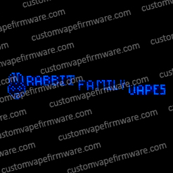 Screenshot of Rabbit Family Vapes Firmware