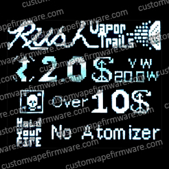 Screenshot of Rush Vape Firmware