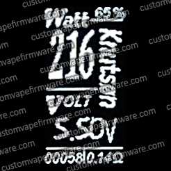 Screenshot of Knutson Firmware