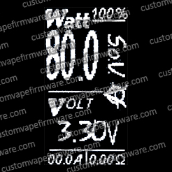 Screenshot of Sons of Vape Firmware